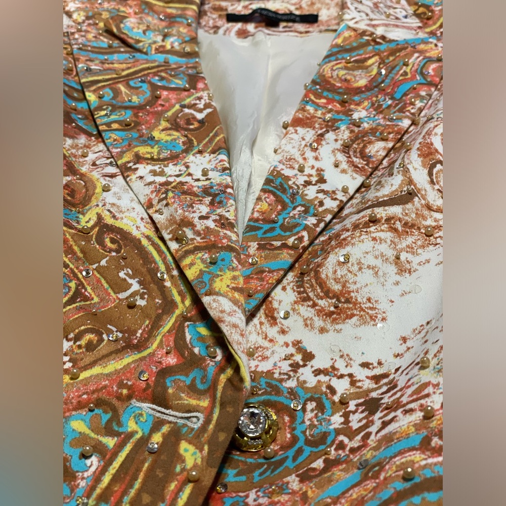 Mesmerize Jacket With Pearls And Sequins Applicat… - image 1